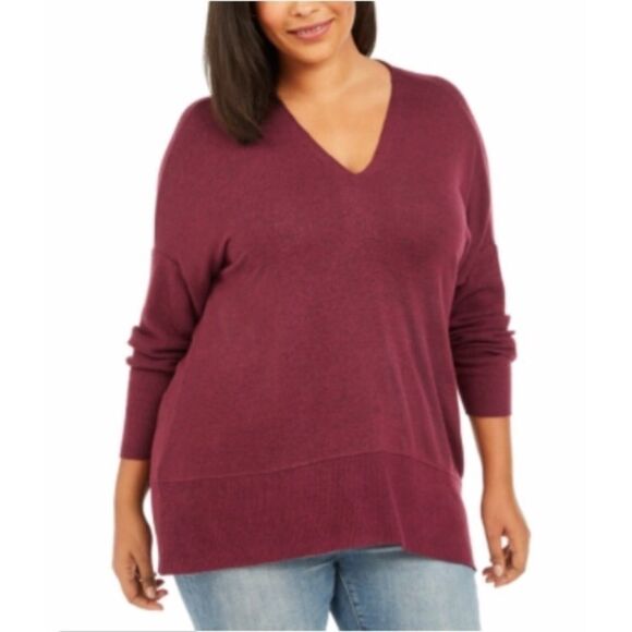Style & Co Drop-Sleeve Marled Tunic women’s size 1X - Picture 1 of 4